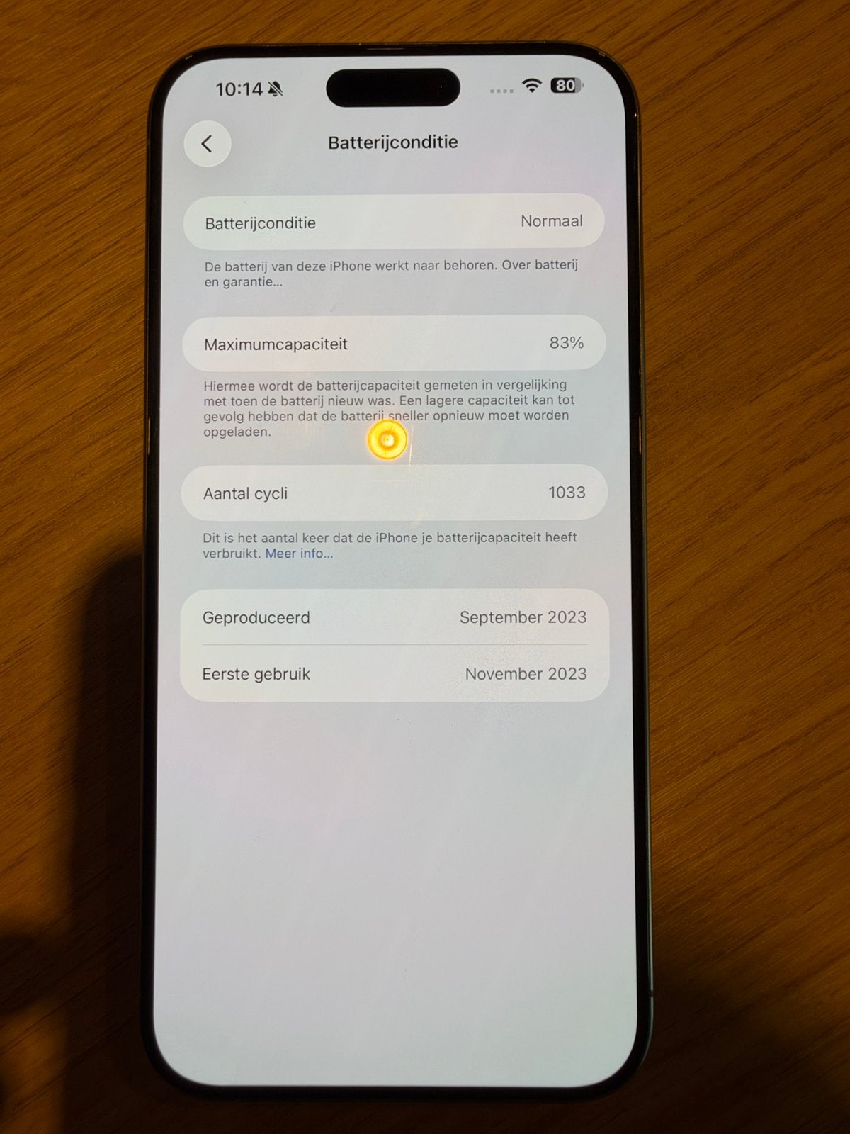 Foto 12 van iPhone 15 Pro Max 256GB Natural Titanium - Zo goed als nieuw