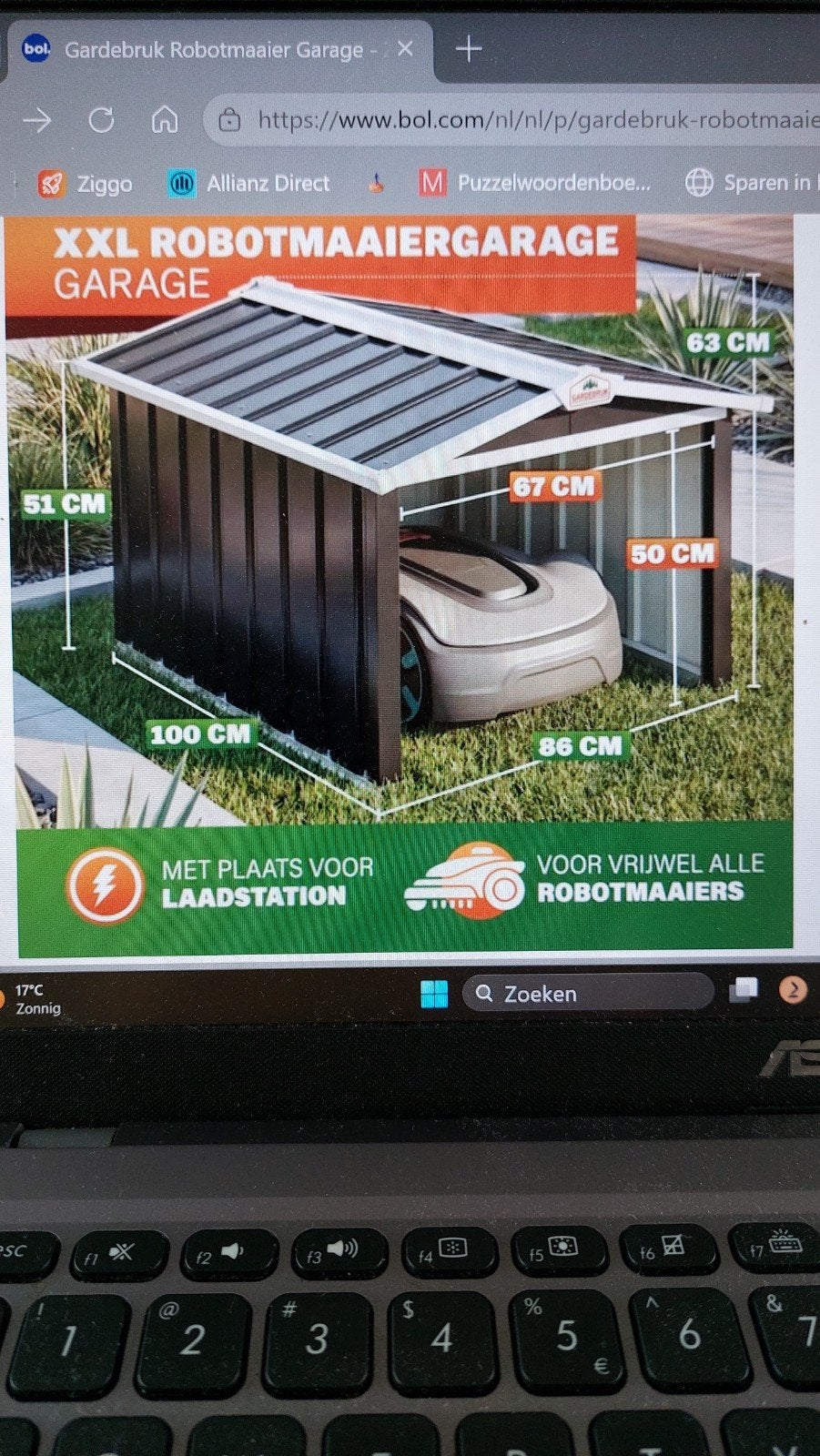 XXL Robotmaaier Garage - Nieuwstaat, Tuin en Terras, Robotmaaiers, Ophalen, Nieuw, GARDERBRUK