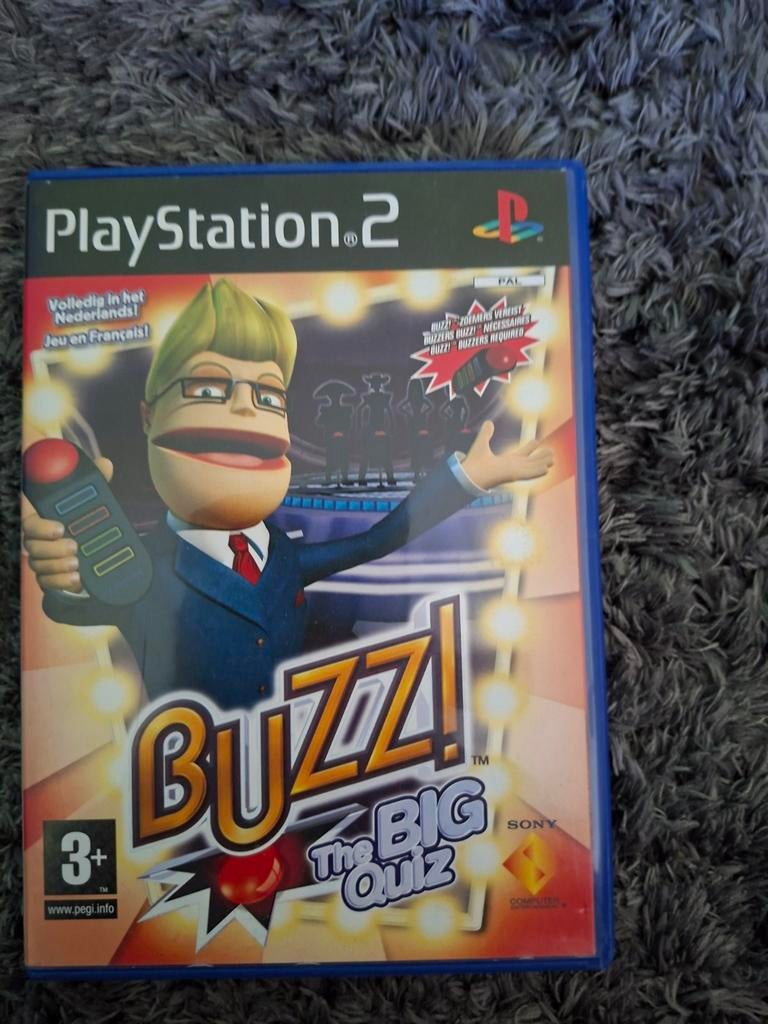 Buzz! The Big Quiz Ps2, Spelcomputers en Games, Puzzel en Educatief, Ophalen of Verzenden, Zo goed als nieuw, 3 spelers of meer