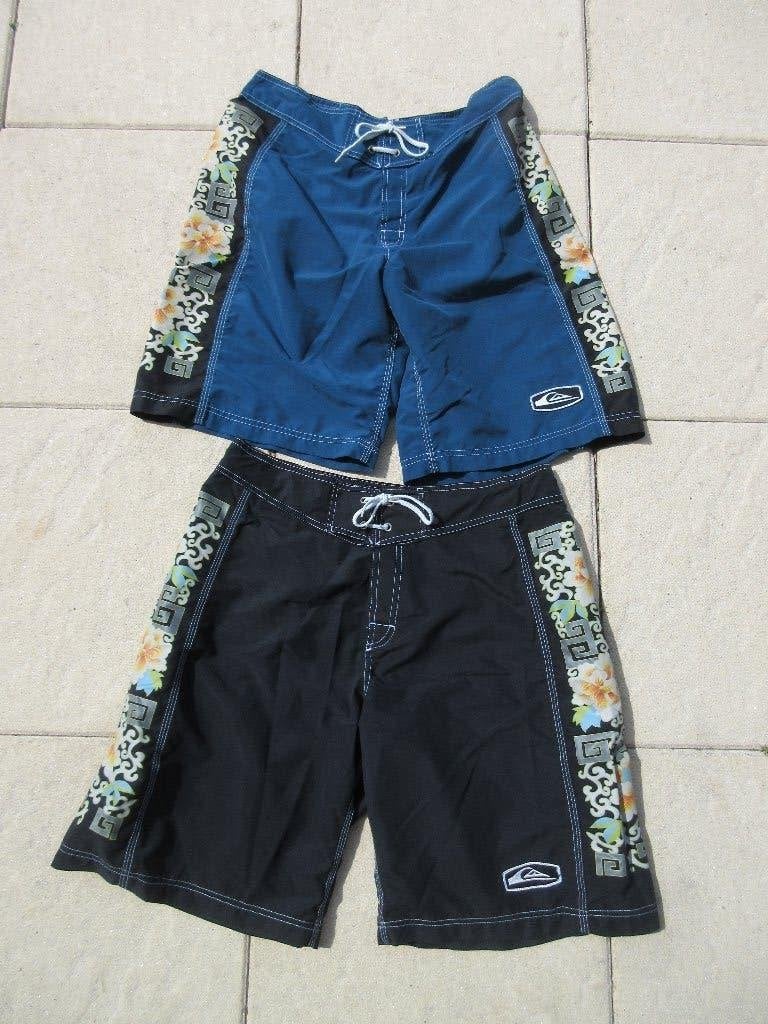 Vintage Quiksilver boardshort zwembroek korte broek maat 34, Ophalen of Verzenden, Gedragen, Blauw