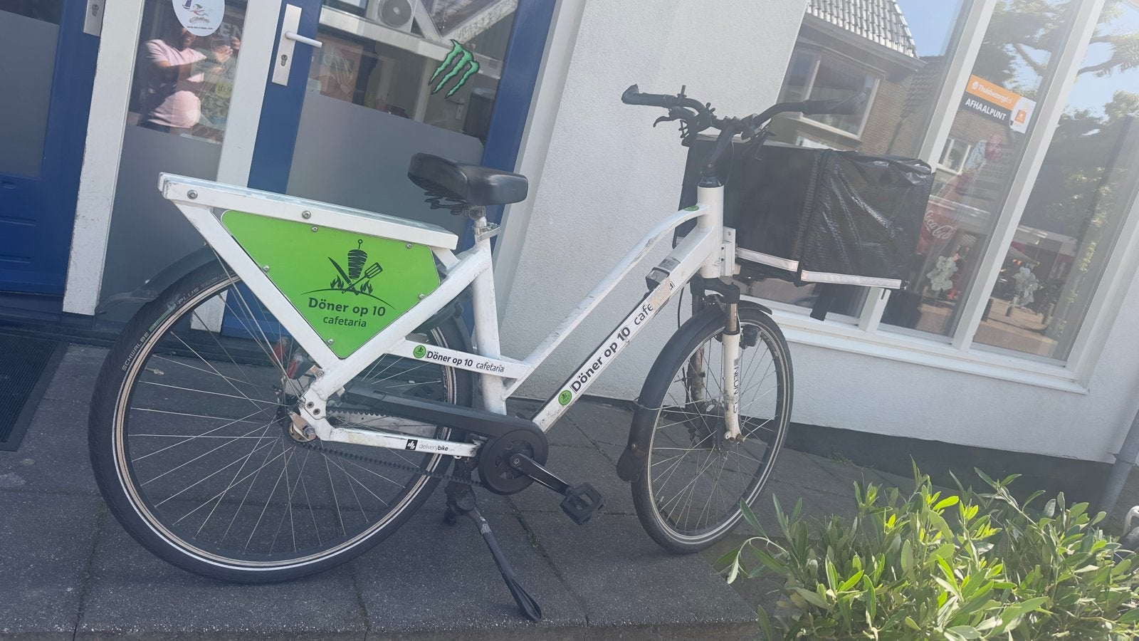 Bakfiets met reclamebord - Ideaal voor bezorging, Overige merken, Gebruikt, Goederen, Velgrem