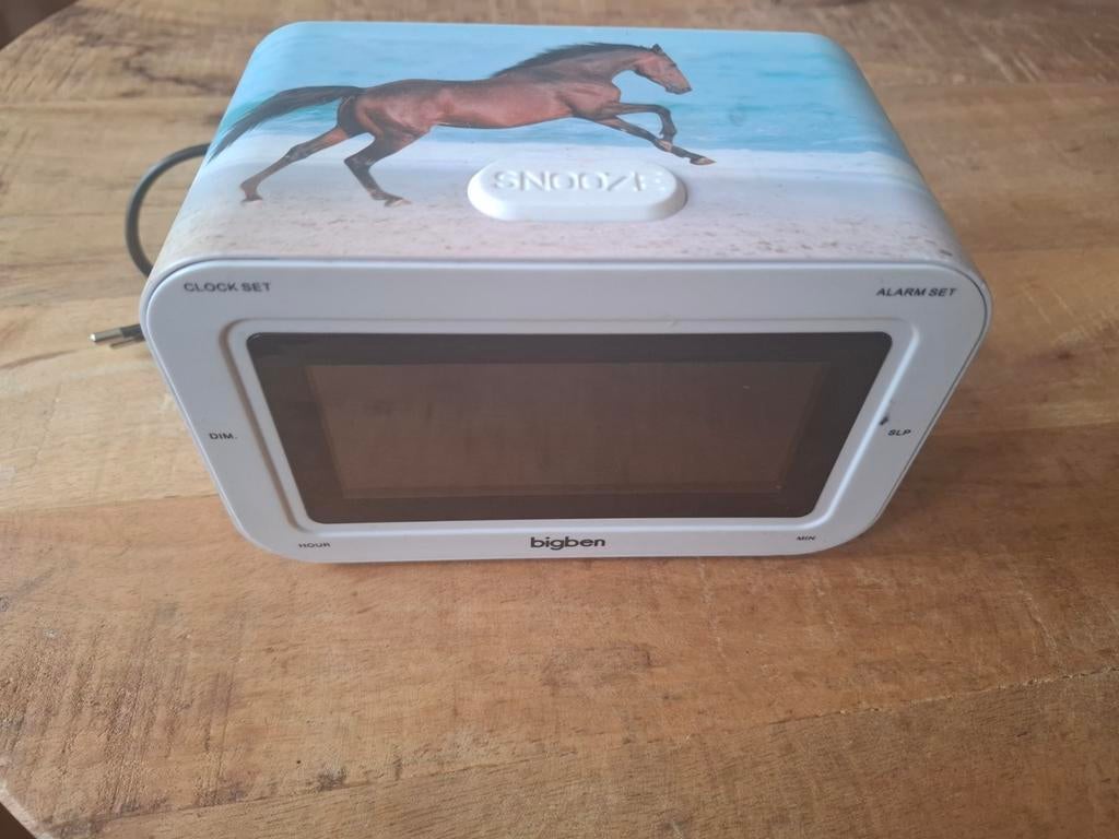Bigben paarden wekker Radio met stekker, Witgoed en Apparatuur, Wekkers, Ophalen of Verzenden