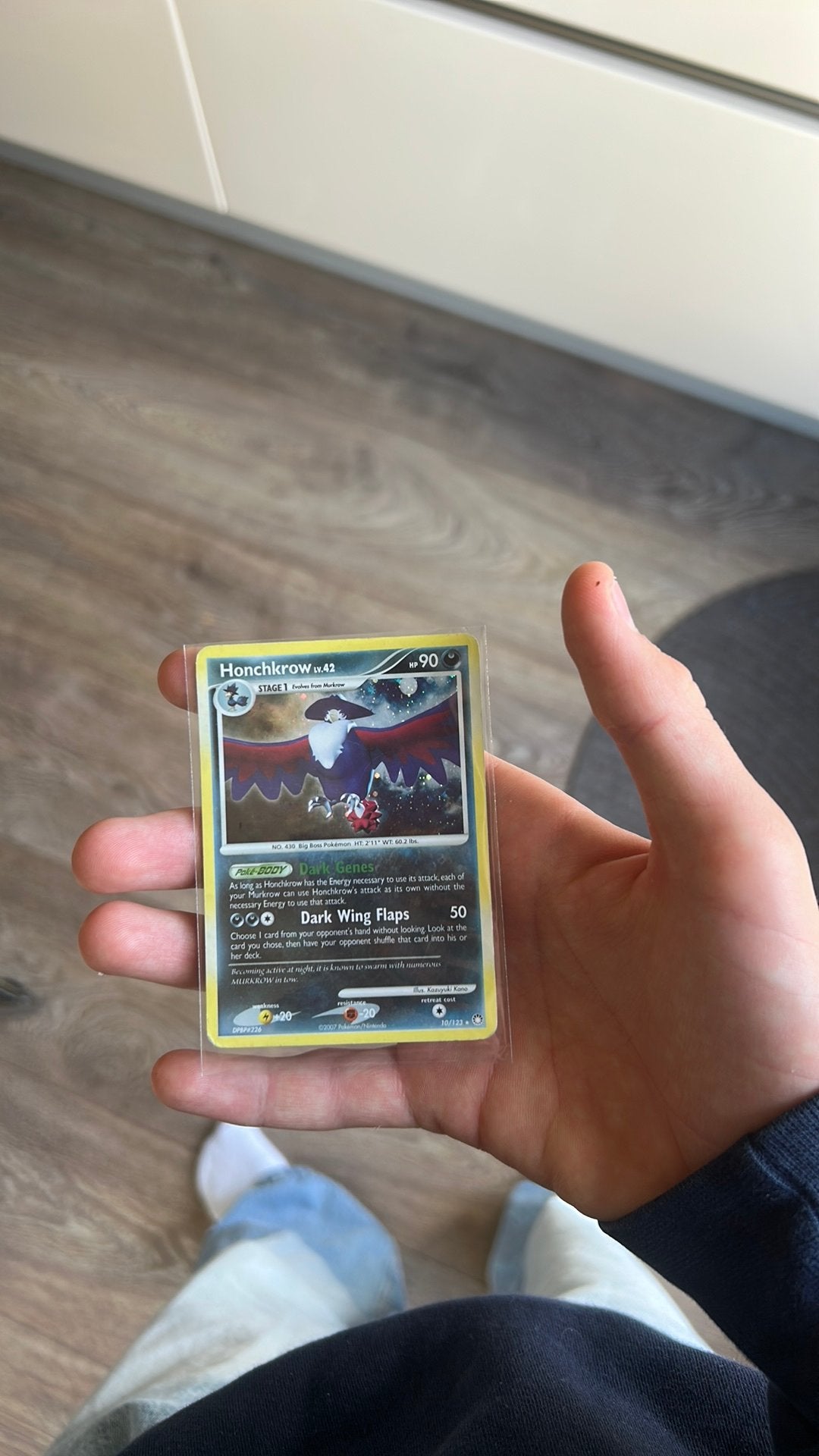 Honchkrow 10/123 2007 holo pokemon kaart, Ophalen of Verzenden, Zo goed als nieuw