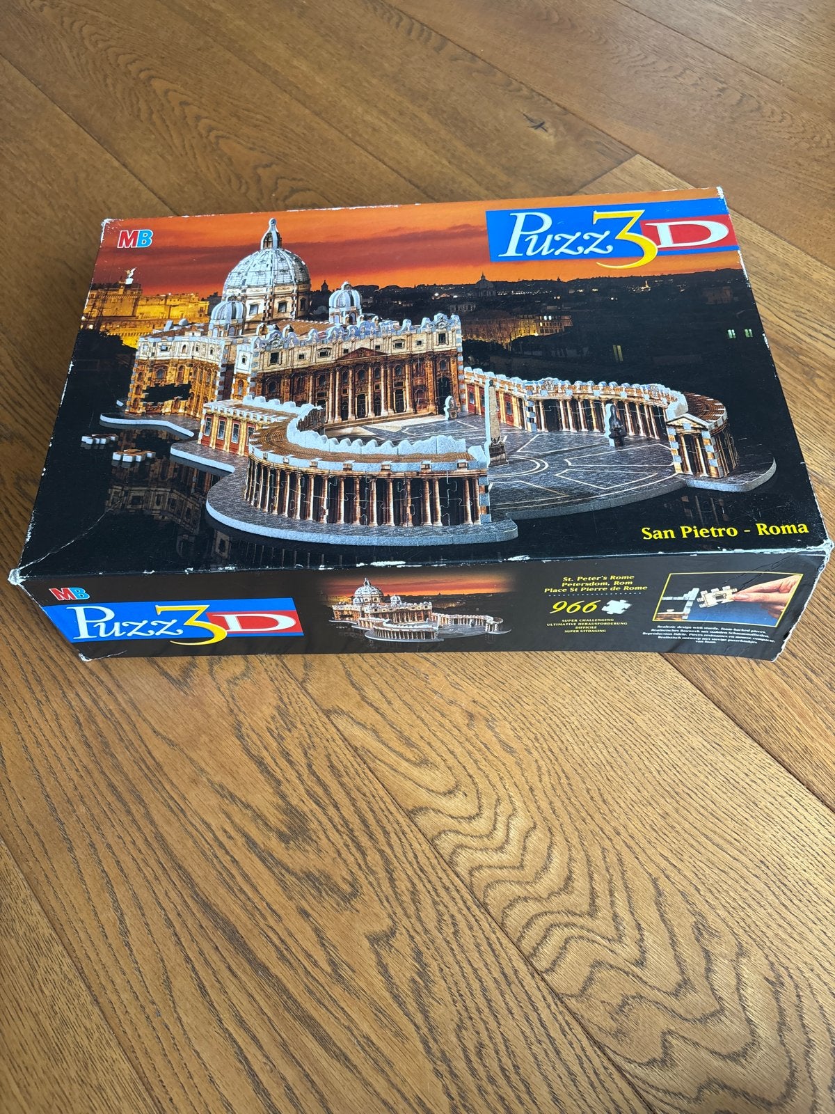MB Puzz 3D San Pietro - Rome 966 stukjes, Ophalen, Meer dan 50 stukjes, Gebruikt, 6 jaar of ouder