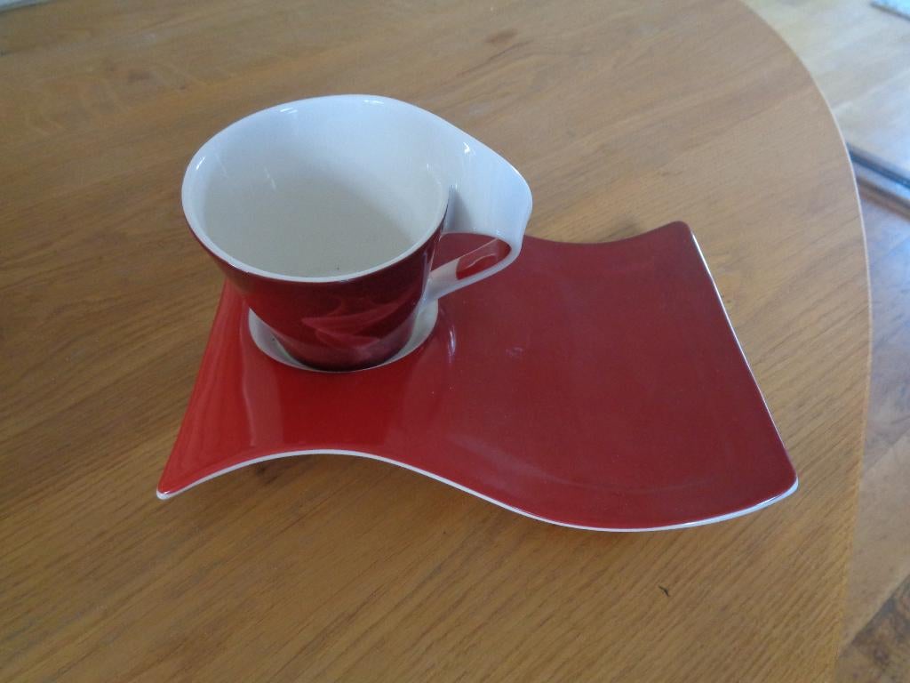MELITTA jubileum uitgave: kop en schotel., Ophalen of Verzenden, Zo goed als nieuw, Effen, Kop(pen) en/of Schotel(s)