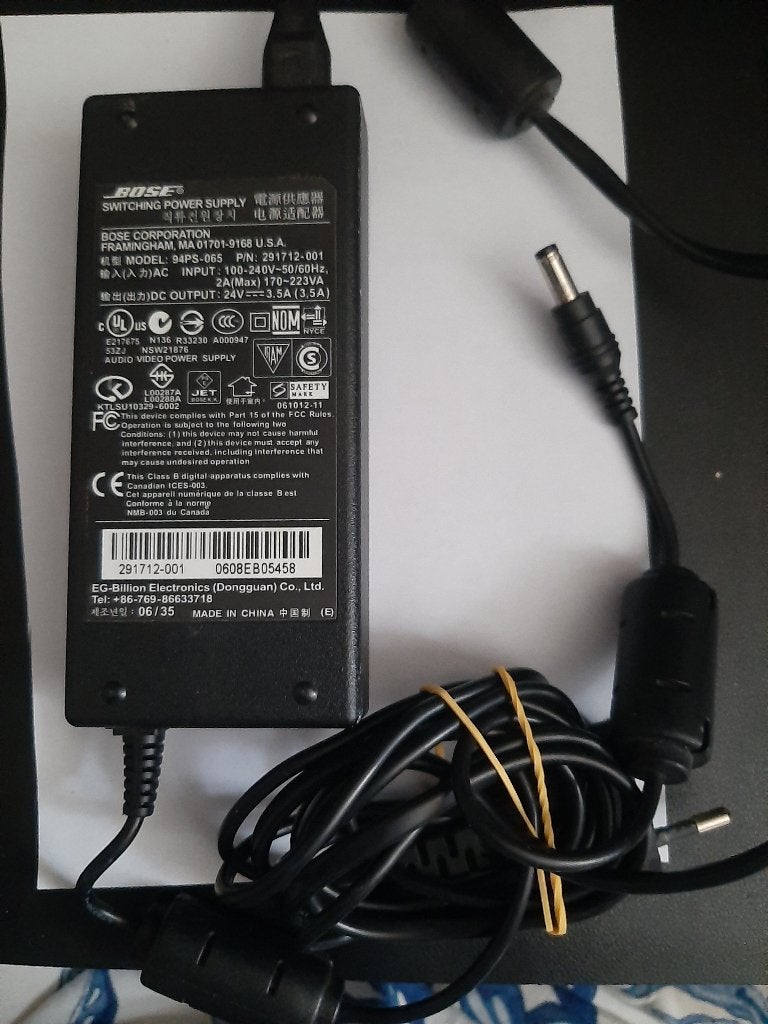 Originele Bose 94PS-065 oplader 24V 3.5A, Ophalen of Verzenden, Gebruikt