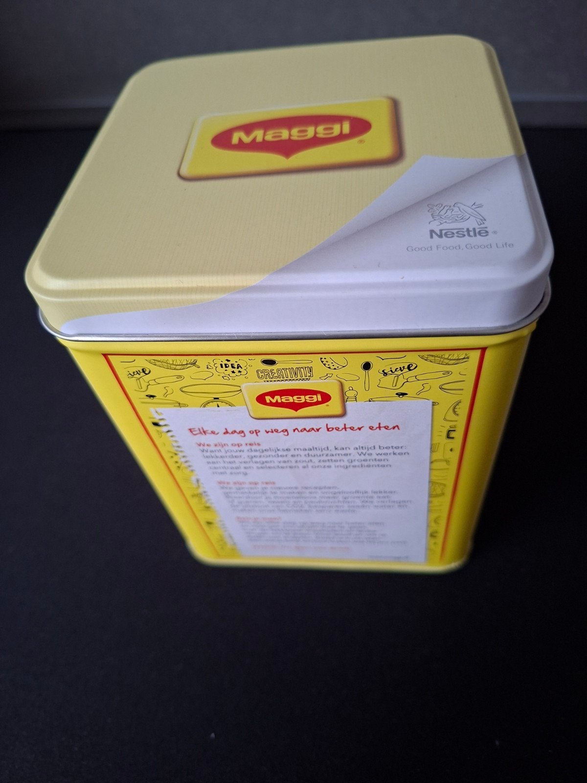 Vintage Maggi blik, Verzamelen, Blikken, Ophalen of Verzenden, Zo goed als nieuw, Overige, Overige merken