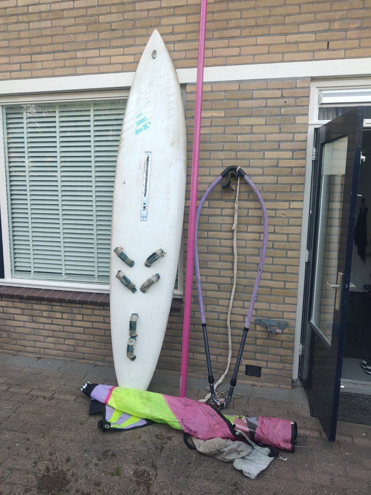 Beginners windsurf set of als speelplank voor een krat HJ., Ophalen, Gebruikt