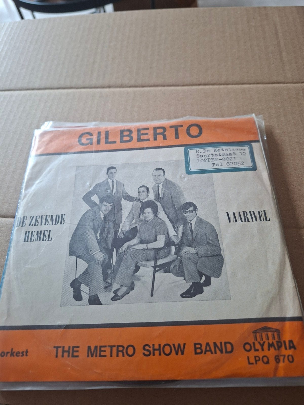 Gilberto de zevende hemel, Cd's en Dvd's, Vinyl | Nederlandstalig, Ophalen of Verzenden, Zo goed als nieuw, Overige formaten, Levenslied of Smartlap