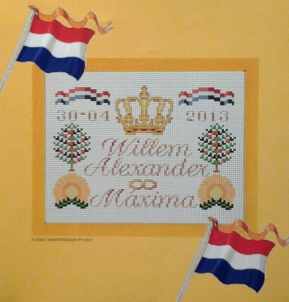 Cado opruiming koningstegel borduurpakket, WA & MAXIMA, Ophalen of Verzenden, Nieuw, Handborduren, Borduurpakket