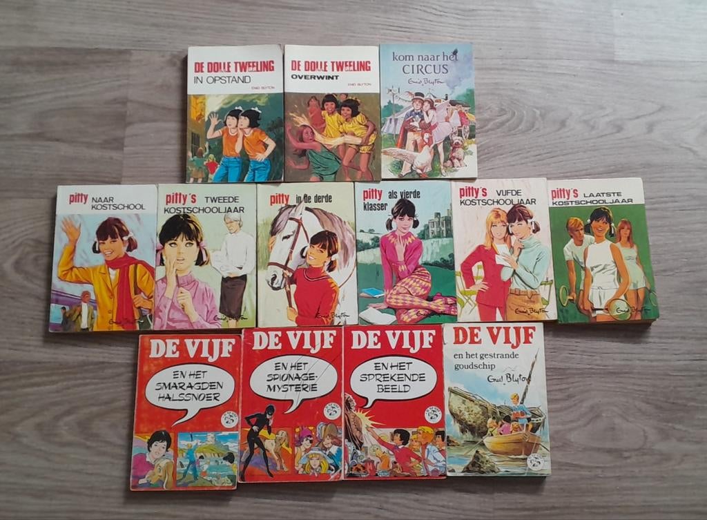 Enid Blyton boeken-De Vijf, Pitty, Dolle Tweeling, Boeken, Ophalen of Verzenden, Gelezen, Enid Blyton, Fictie