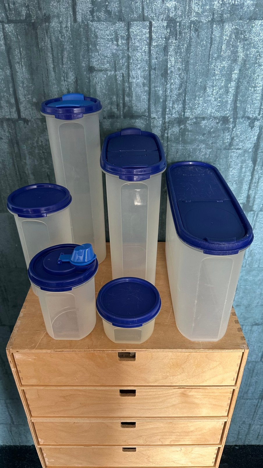 Tupoerware ruimtespaarders set, Ophalen of Verzenden, Nieuw, Blauw, Overige typen