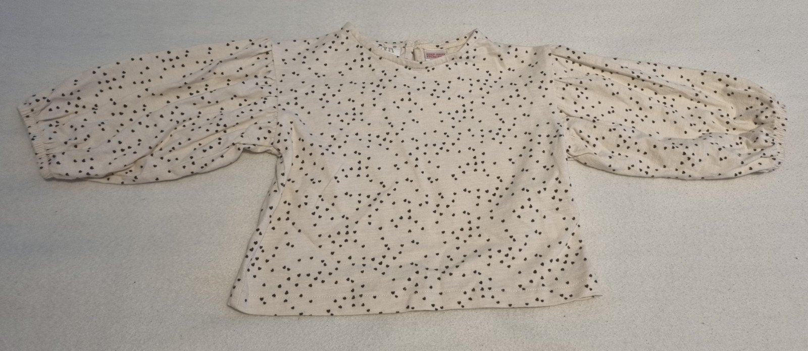 Zara truitje maat 80 baby kleding beige champagne hartje, Kinderen en Baby's, Zo goed als nieuw, Zara, Truitje of Vestje, Verzenden