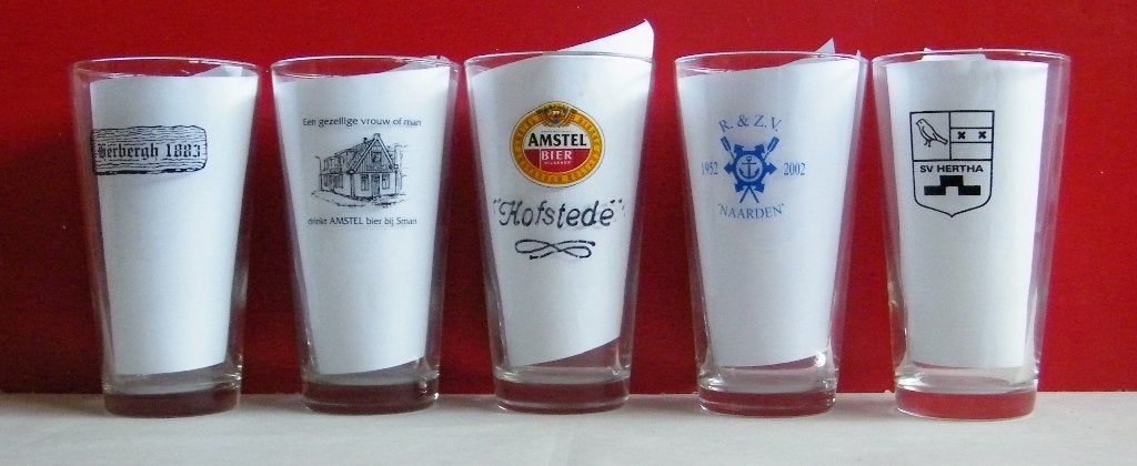 Amstel Bier Glazen -28-, Verzamelen, Biermerken, Ophalen, Zo goed als nieuw, Glas of Glazen, Amstel