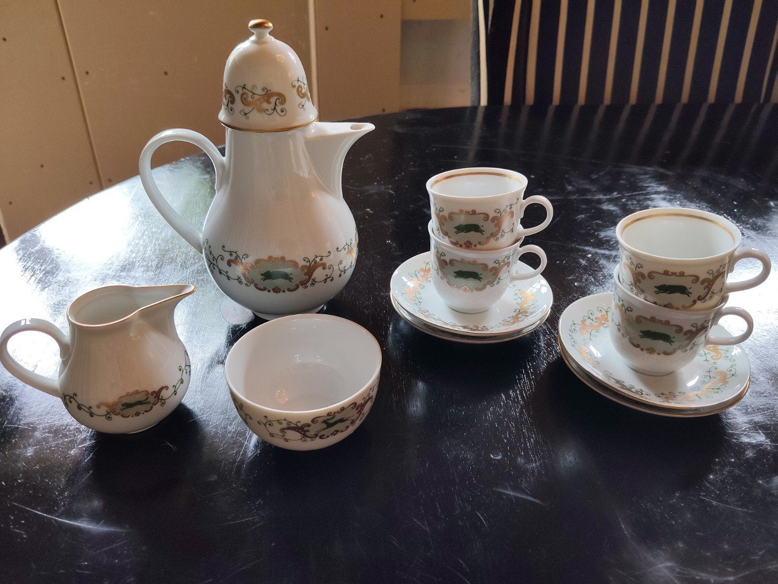 Graf von Henneberg 1777  "Jacht" servies, Ophalen of Verzenden