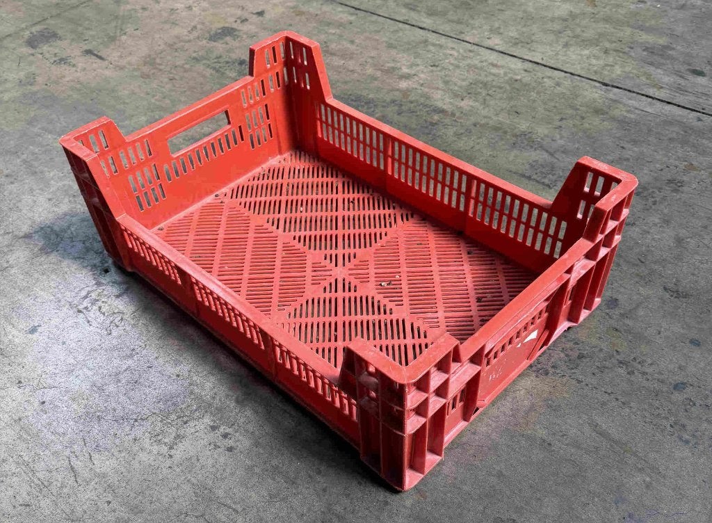 Partij plastic stapelkratten (L 60 x B 40 x H 20 cm), Ophalen, Gebruikt, 40 tot 60 cm, 50 tot 75 cm