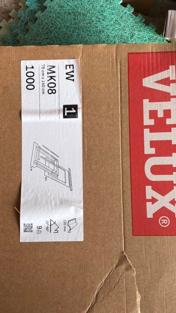 2x Velux gootstukken EW voor MK08 (incl.BFX), Doe-het-zelf en Verbouw, Ophalen, Minder dan 80 cm, 120 tot 160 cm, Zo goed als nieuw