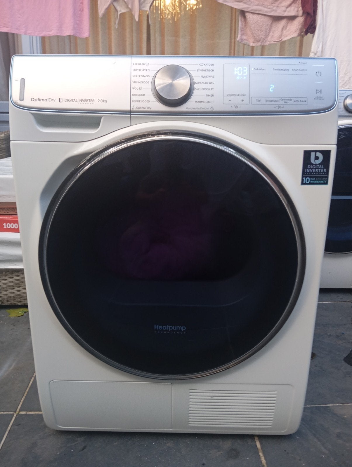 Foto 6 van Samsung OptimalDry warmtepompdroger 9 kg - Zo goed als nieuw