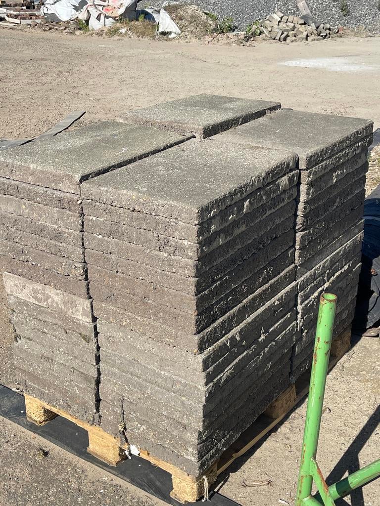 Tegels 40x60 - €2,50 per stuk, Ophalen of Verzenden, Gebruikt, Beton, Terrastegels