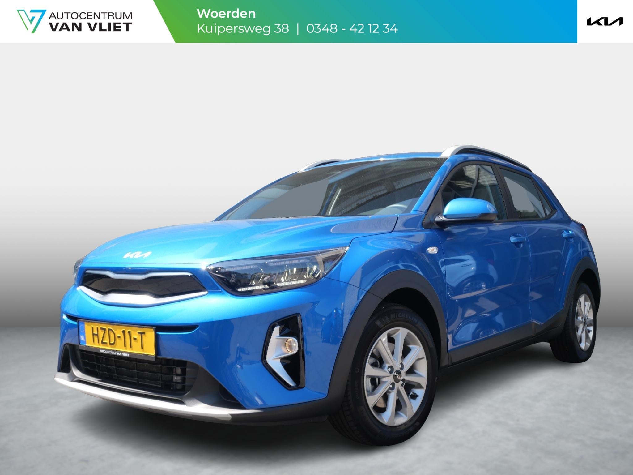Kia Stonic 1.0 T-GDi MHEV DynamicLine | Cruise | Carplay | N, Voorwielaandrijving, Euro 6, Blauw, Origineel Nederlands