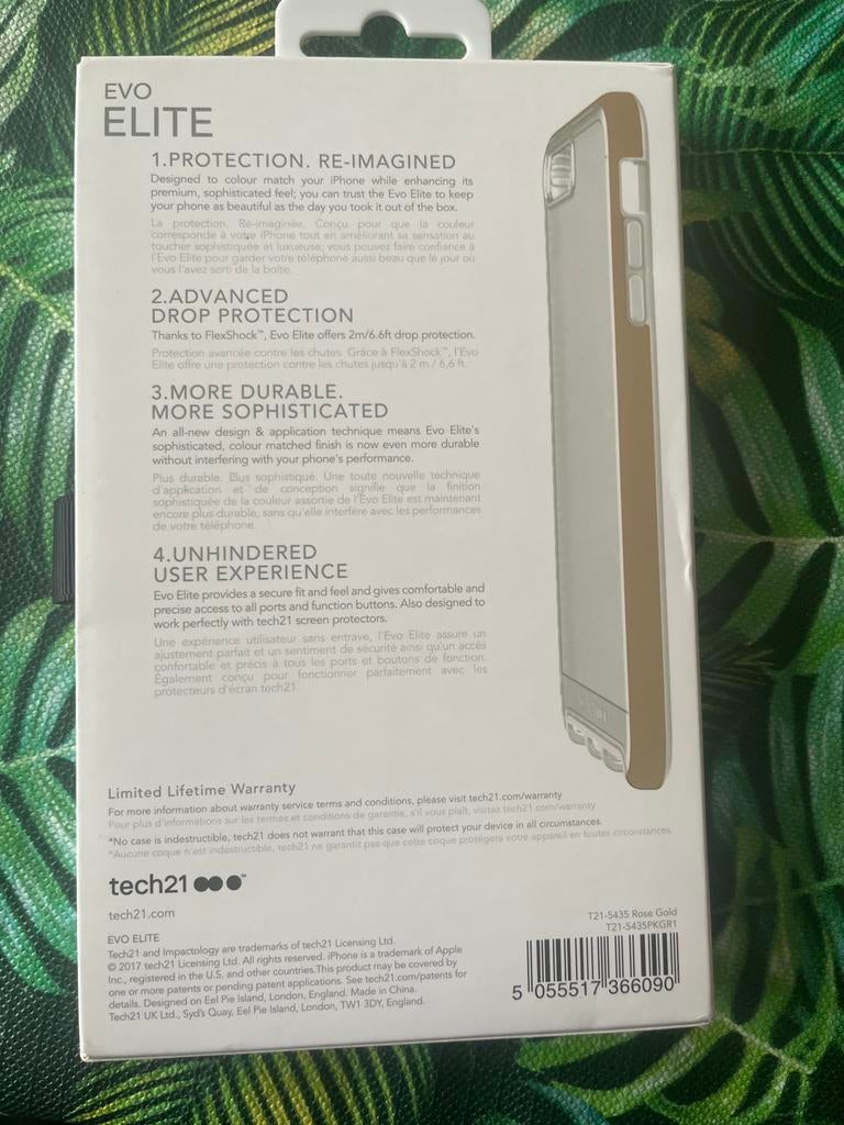 Tech21 Evo Elite iPhone 7/8 Plus Hoesje - Nieuwstaat, Ophalen, Nieuw, IPhone 8 Plus, Hoesje of Tasje
