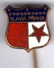 SLAVIA PRAHA email op koper voetbalclub speldje ( Z_073a), Verzamelen, Ophalen of Verzenden, Zo goed als nieuw, Sport, Speldje of Pin
