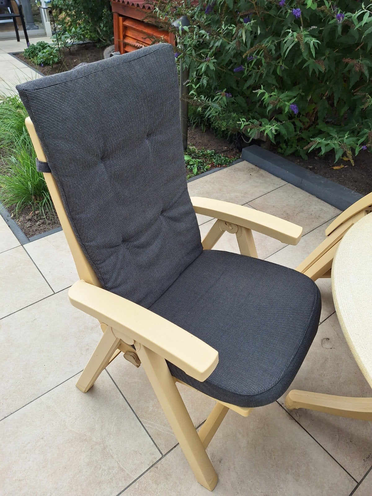 Hartman tuinstoelen met tafel - inklapbaar en verstelbaar, Ophalen, Gebruikt, Kunststof, Verstelbaar