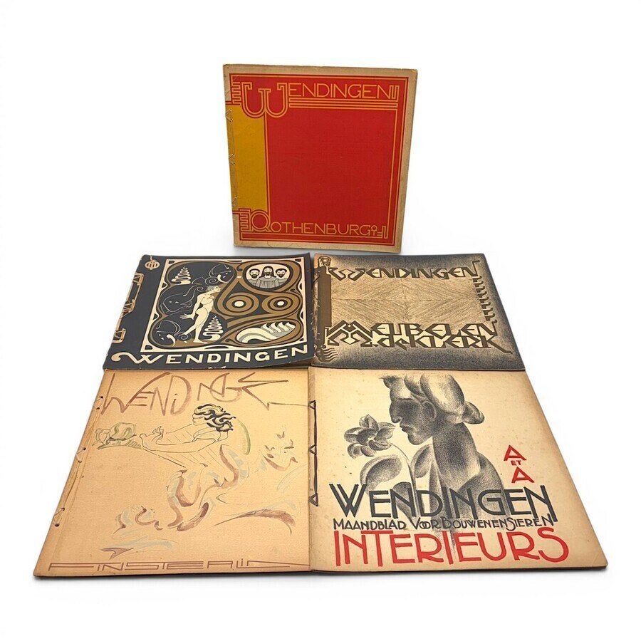 Tijdschriften Wendingen Mendes da Costa, Hermann Finsterlin, Antiek en Kunst, Ophalen of Verzenden