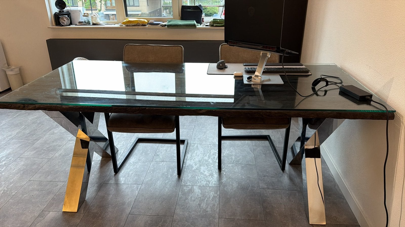Eettafel te koop, Ophalen, 50 tot 100 cm, Zo goed als nieuw, 150 tot 200 cm
