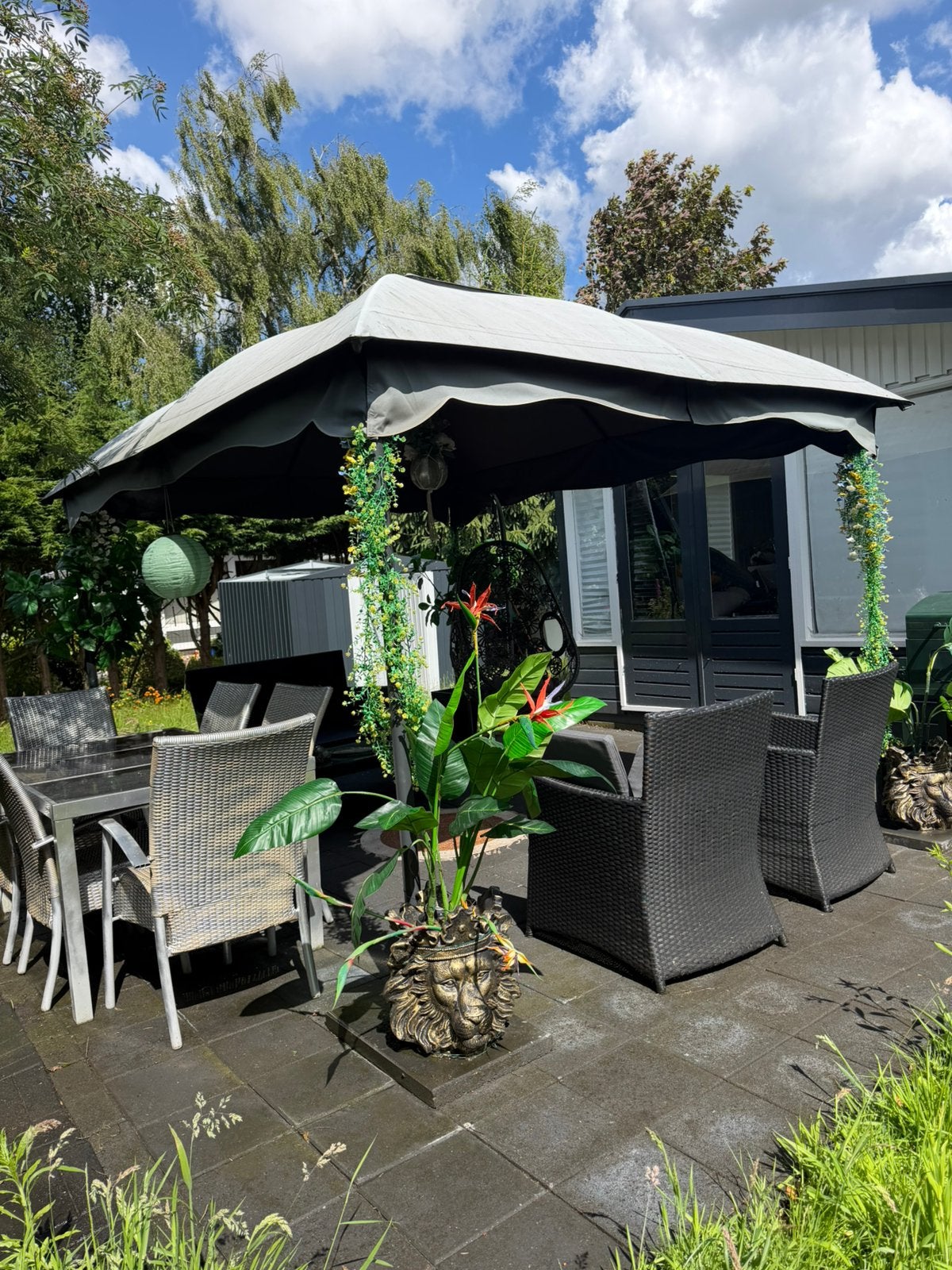 Partytent, Kunststof, Ophalen, Minder dan 250 cm, Minder dan 200 cm