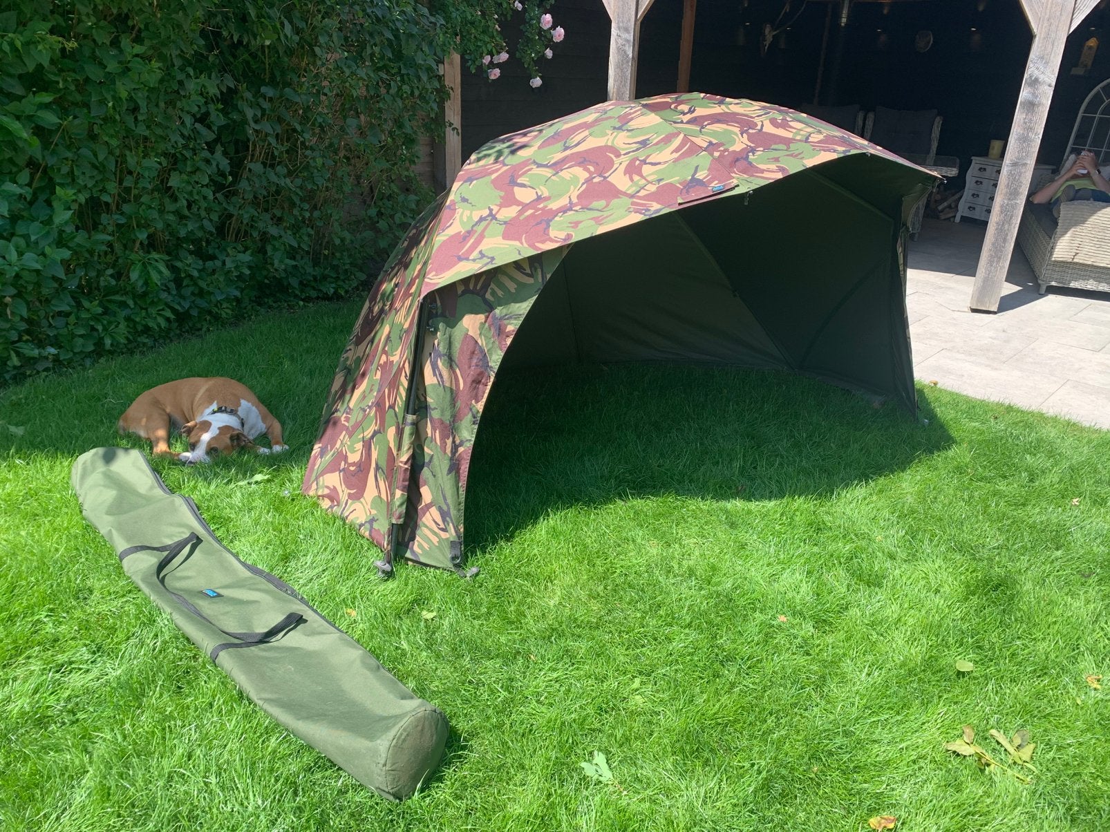 Aqua Camo Fast & Light Brolly System karper vissen, Ophalen of Verzenden, Zo goed als nieuw, Overige typen