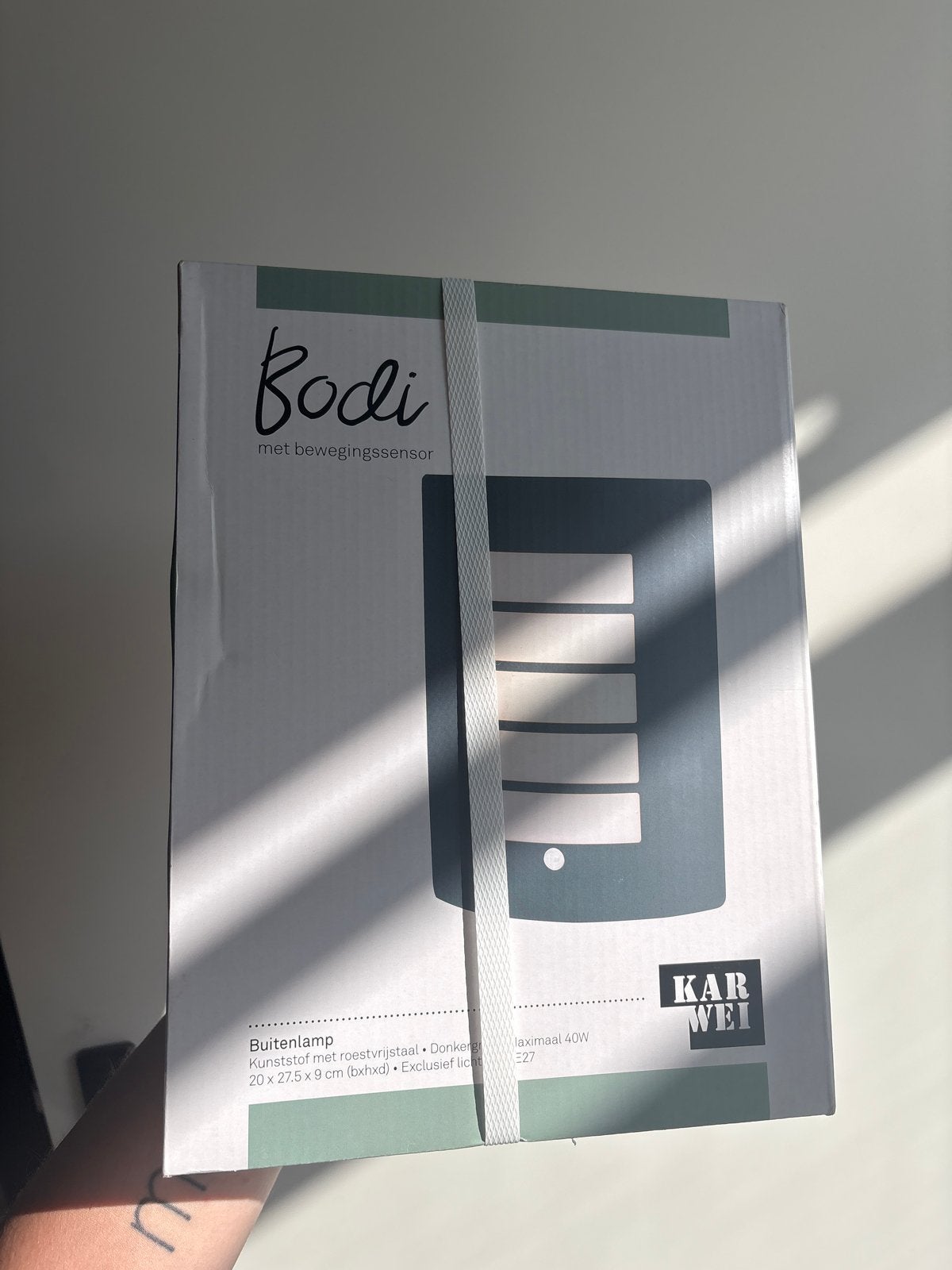 Bodi buitenlamp met bewegingssensor - Karwei, Tuin en Terras, Buitenverlichting, Ophalen, Minder dan 50 watt, Wandlamp, Nieuw