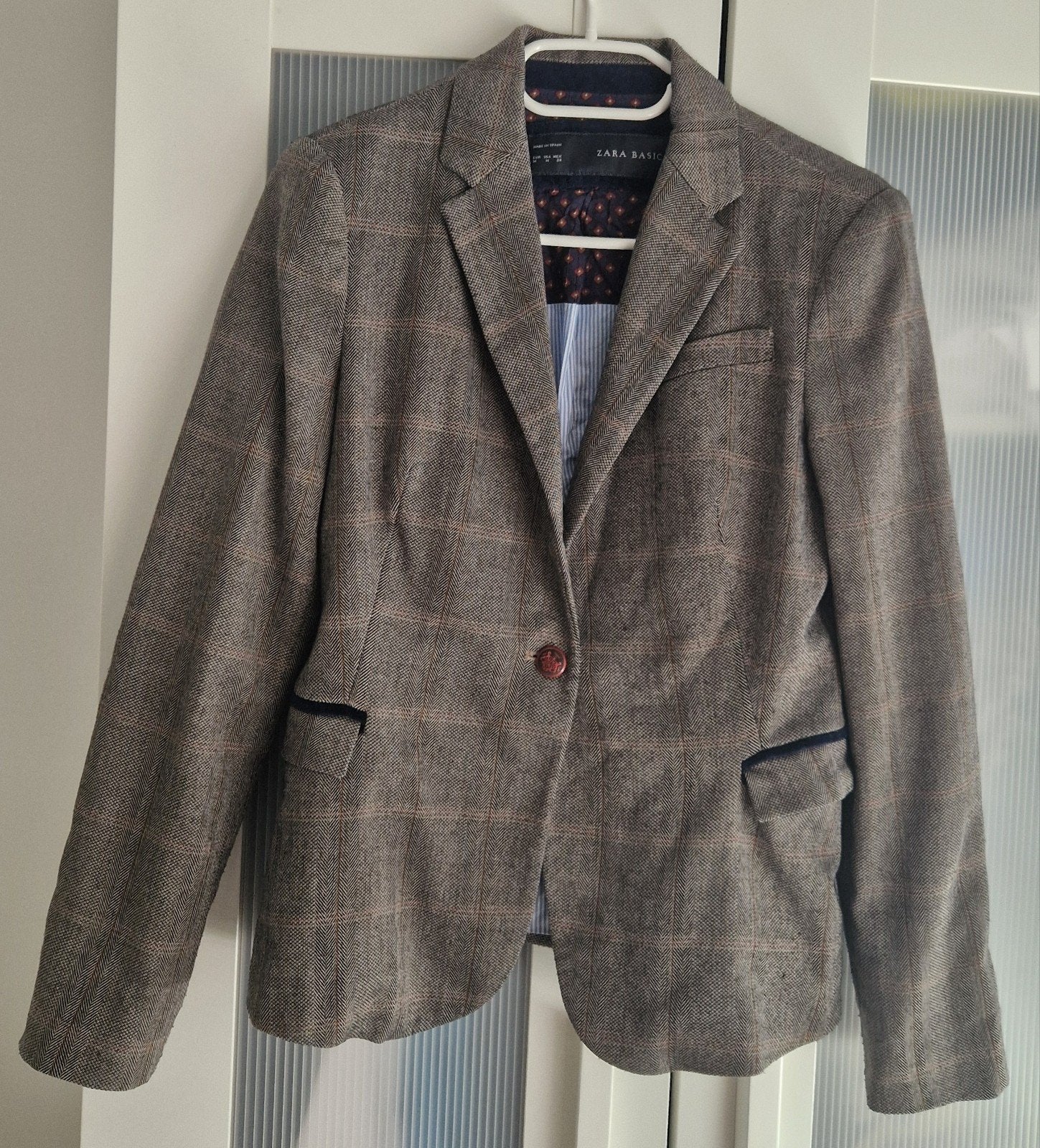 Zara vintage look blazer dames colbert strepen maat m 38 jas, Maat 38/40 (M), Zara, Zo goed als nieuw, Jasje