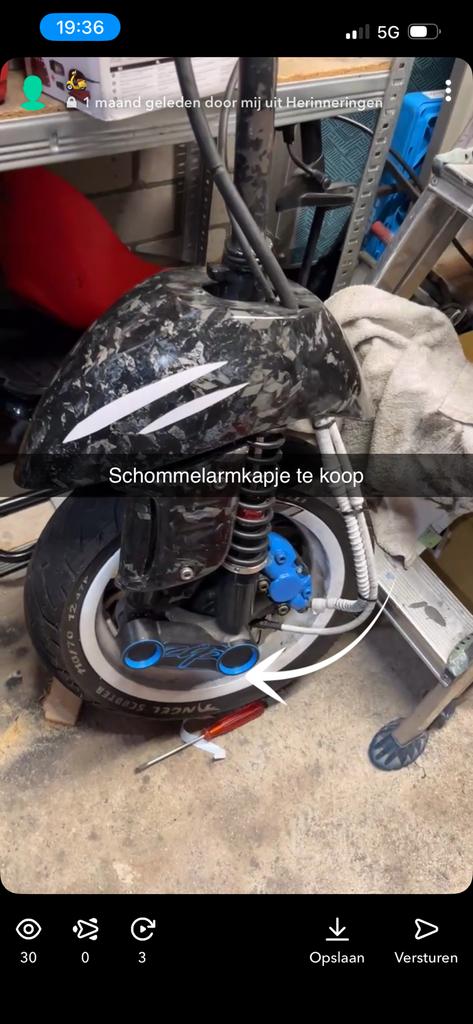Schommelarmkapjes sp vork, Ophalen of Verzenden, Vespa