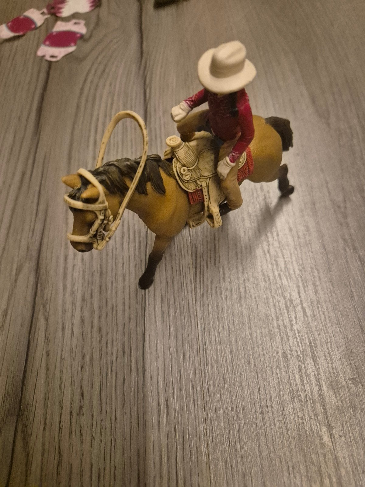 Schleich paard met cowboy en lasso - complete set, Ophalen