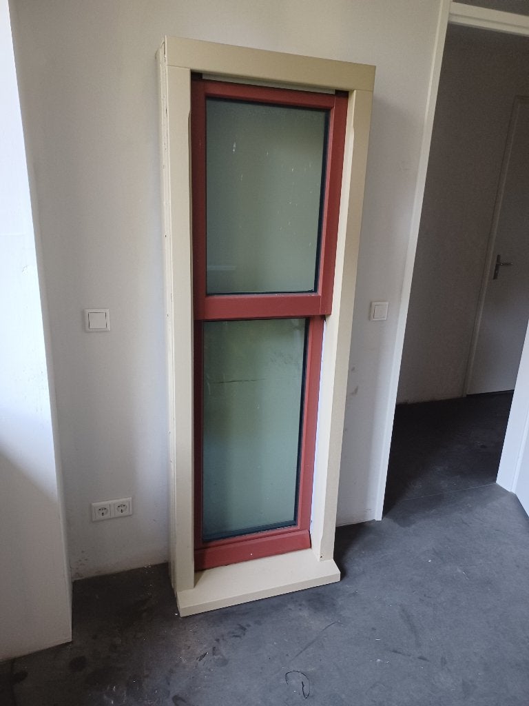 Prachtig kozijn imitatie schuifraam, Ophalen, Minder dan 75 cm, Raamkozijn, Nieuw