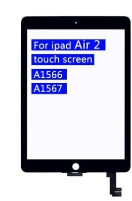 Touch Screen Digitizer- front glas touch panel voor iPad Air, Ophalen of Verzenden, Nieuw, 10 inch, Bescherming voorkant