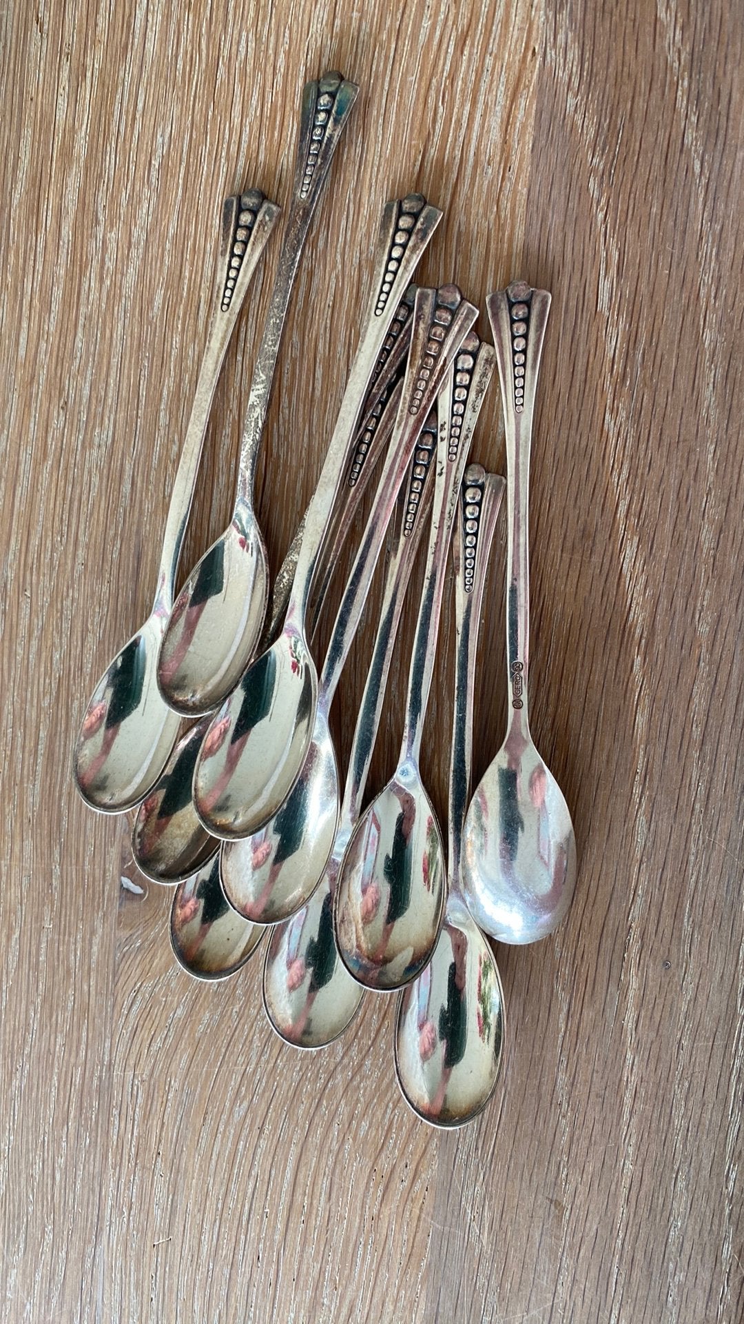 Theelepeltjes verzilverd, Ophalen of Verzenden