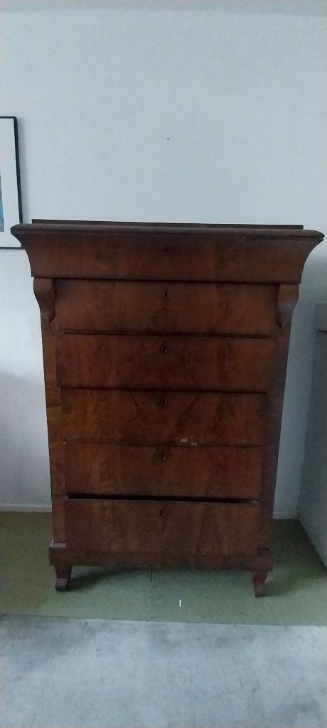 Antieke Biedermeier secretaire/ladekast, Ophalen