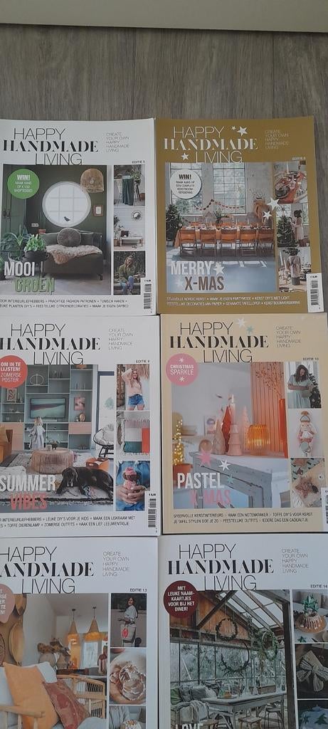 Happy handmade living tijdschriften, Boeken, Tijdschriften en Kranten, Ophalen of Verzenden, Damesbladen