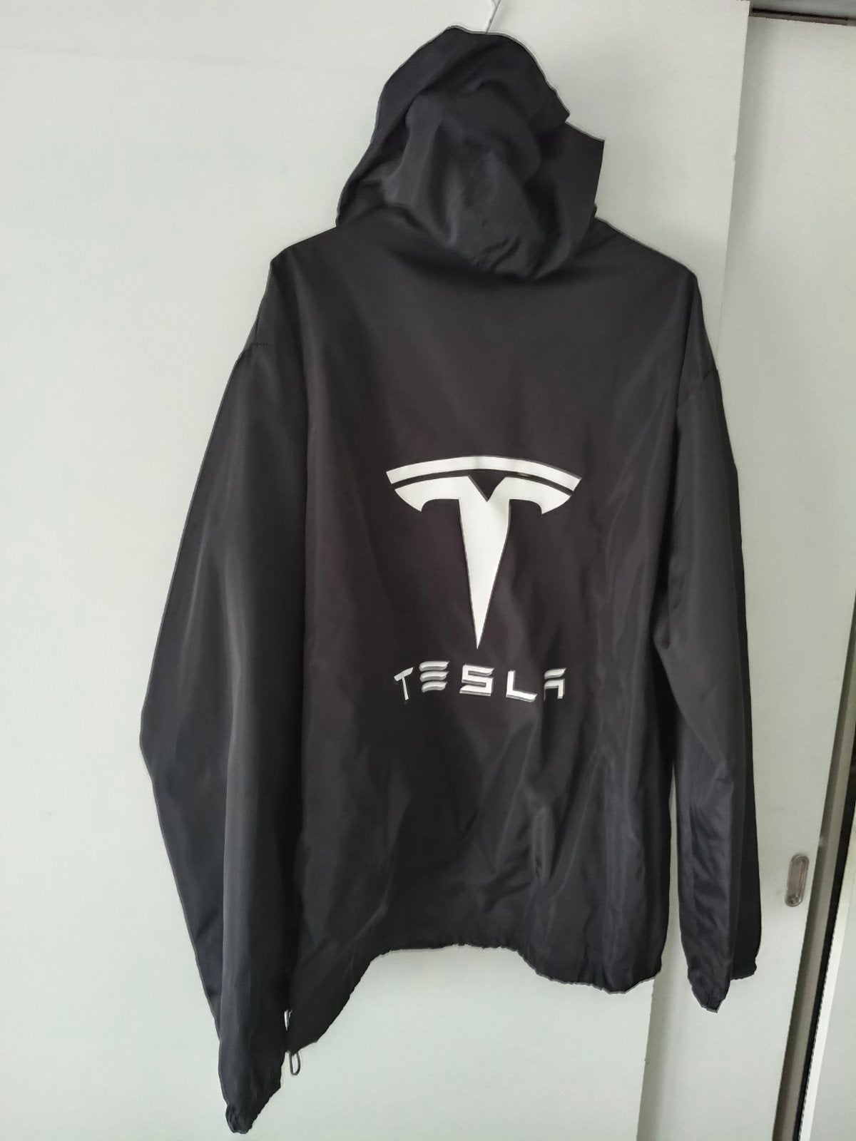 Tesla regenjas/windjack - Zwart - Maat L, Ophalen, Tesla, Zwart, Maat 56/58 (XL)