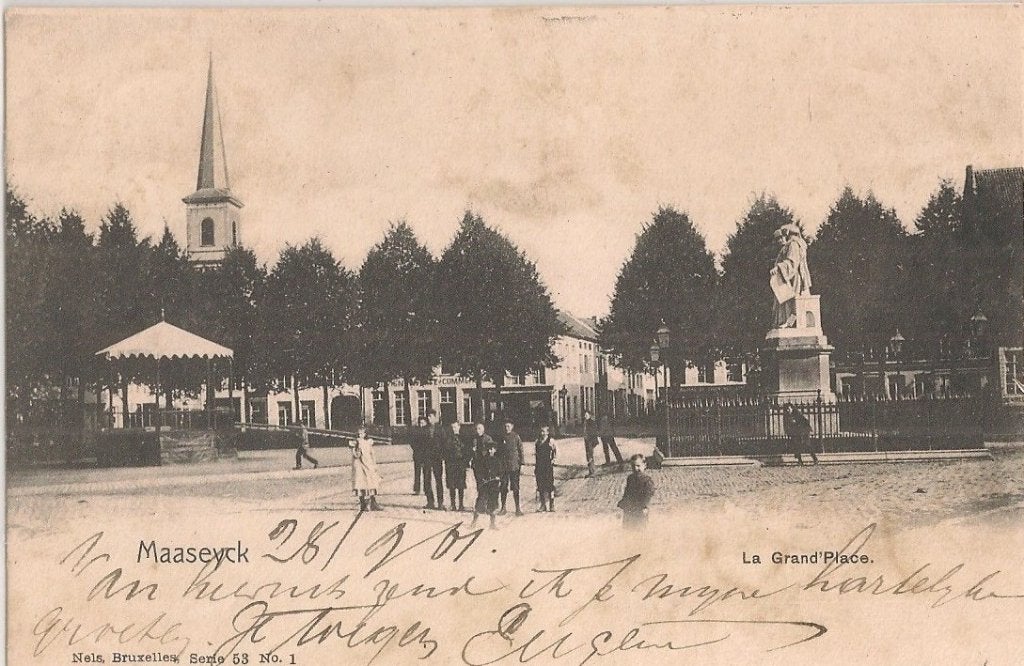 MAASEYCK / BELGIE, Verzamelen, Ansichtkaarten | België, Verzenden, Voor 1920, Gelopen, Limburg