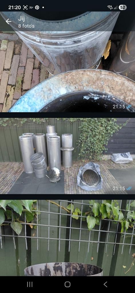 Nette kachelpijp!, Huis en Inrichting, Kachels, Ophalen, Zo goed als nieuw, Hout, Houtkachel