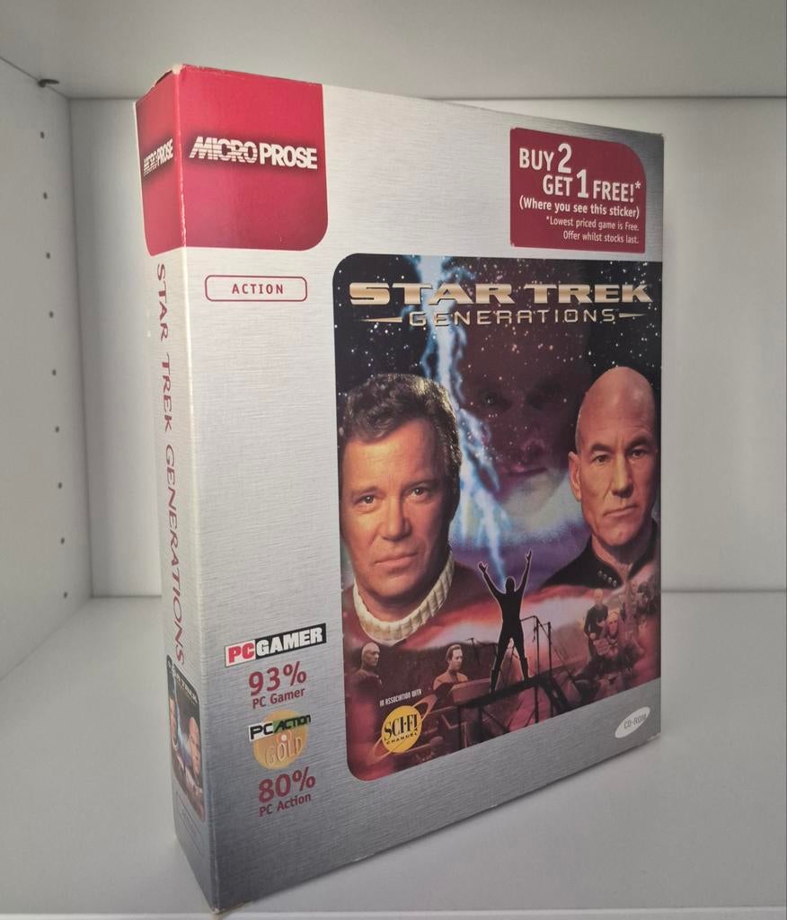 Star trek generations pc game big box, Avontuur en Actie, Gebruikt, 1 speler, Ophalen of Verzenden