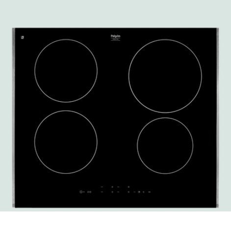 Inductiekookplaat Pelgrim IK4064SR, Witgoed en Apparatuur, Zo goed als nieuw, Inbouw, Inductie, 4 kookzones