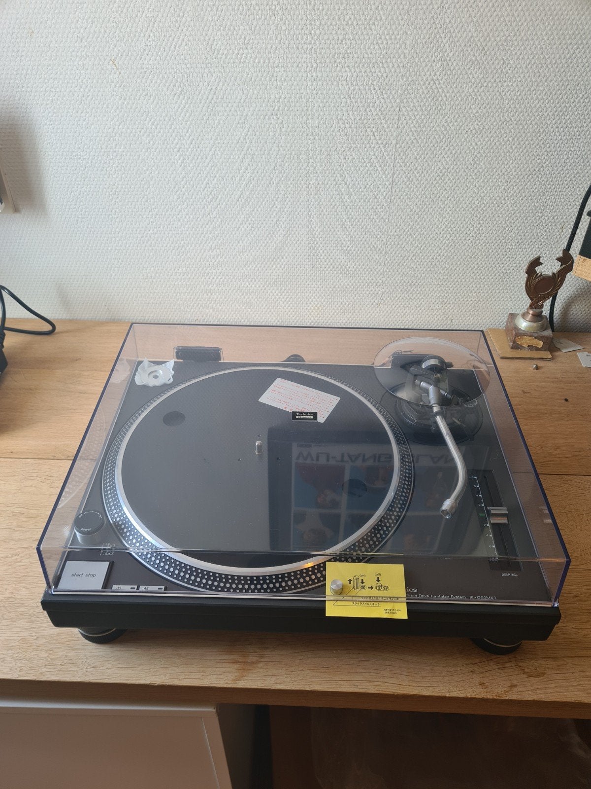 Technics SL1200 MK3 Platenspeler ZGAN met originele doos, Pitch-regelaar, Ophalen of Verzenden, Zo goed als nieuw, Platenspeler