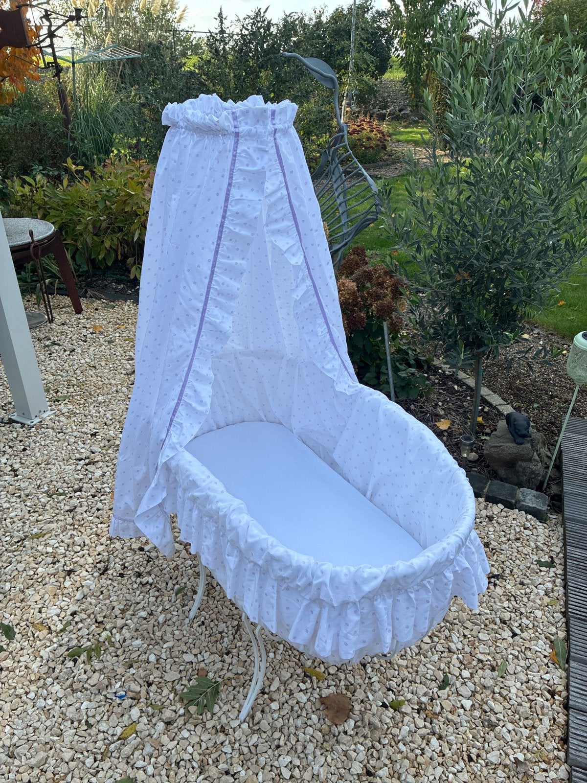 Smeedijzer wiegje met variabele hoogte - 100x50 cm, Kinderen en Baby's, Gebruikt, Ee, Wieg, Pp