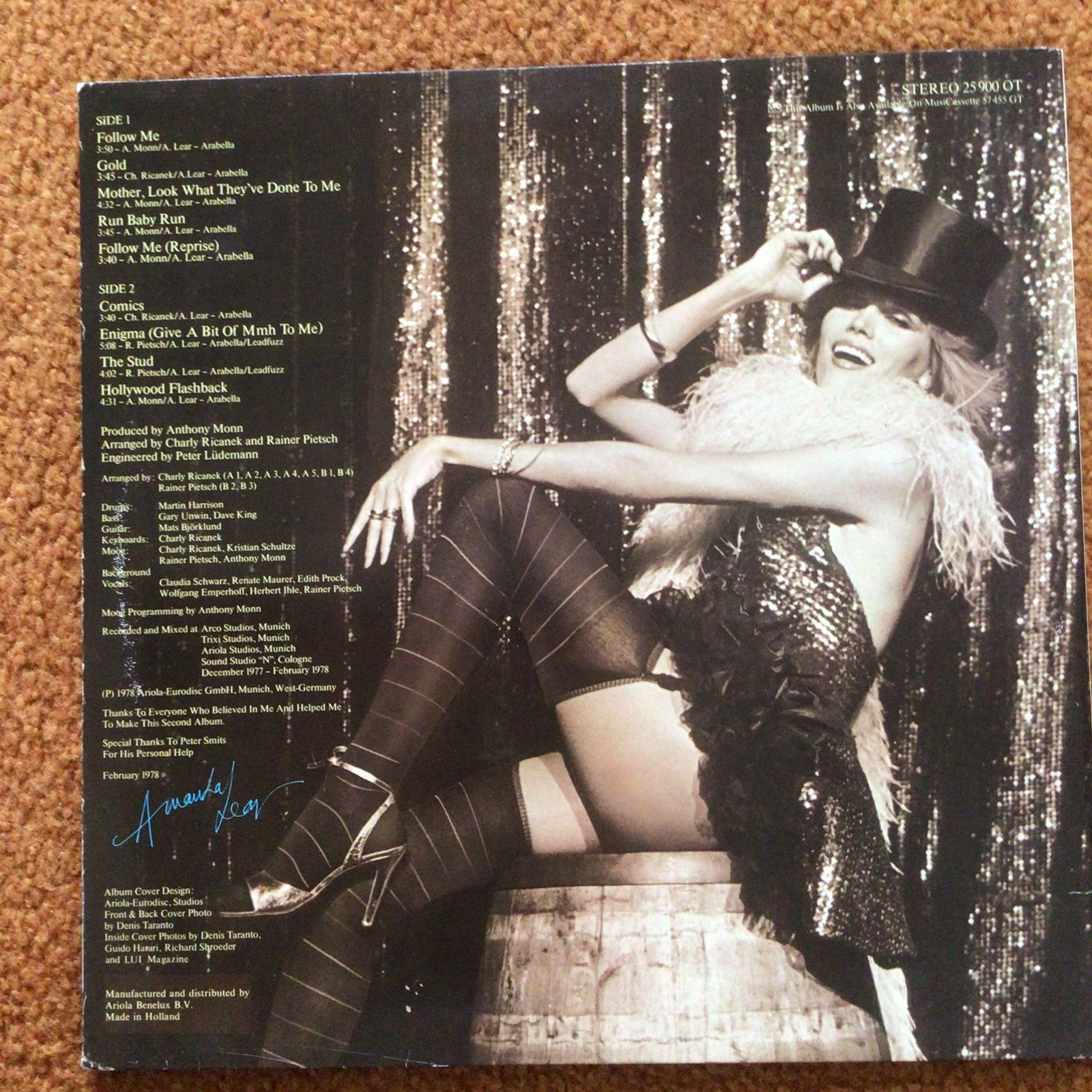 Lp - Amanda Lear - Sweet Revenge, Cd's en Dvd's, Ophalen of Verzenden, Zo goed als nieuw, LP