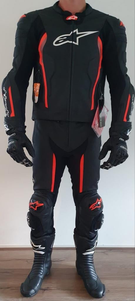 Alpinestars combi maat 50 als nieuw!, Motoren, Kleding | Motorkleding, Ophalen, Tweedehands, Combipak