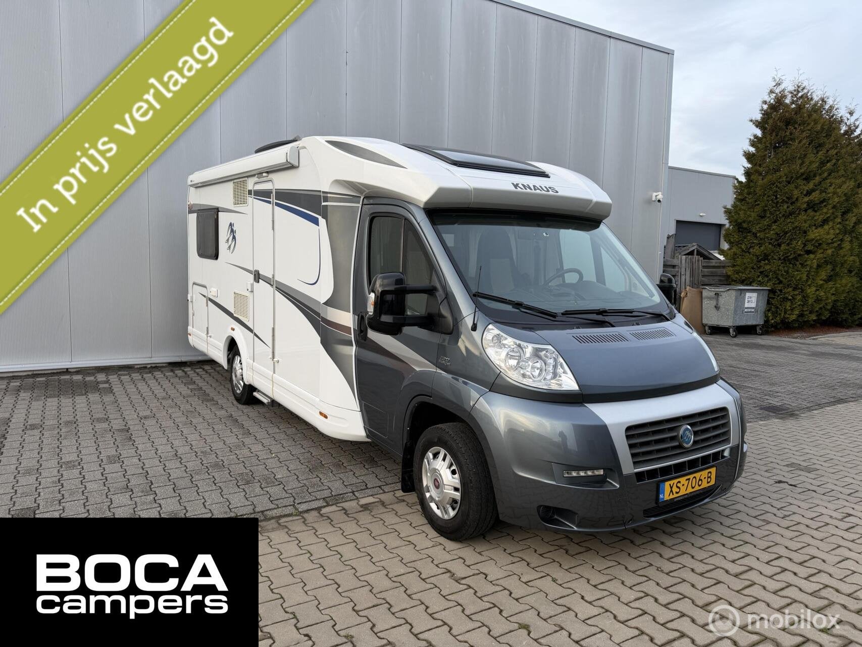 KNAUS 650 MF Frans Bed Zonnepanelen fietsrek, Caravans en Kamperen, 6 tot 7 meter, Bedrijf, 6 tot 7 meter, Cassettetoilet